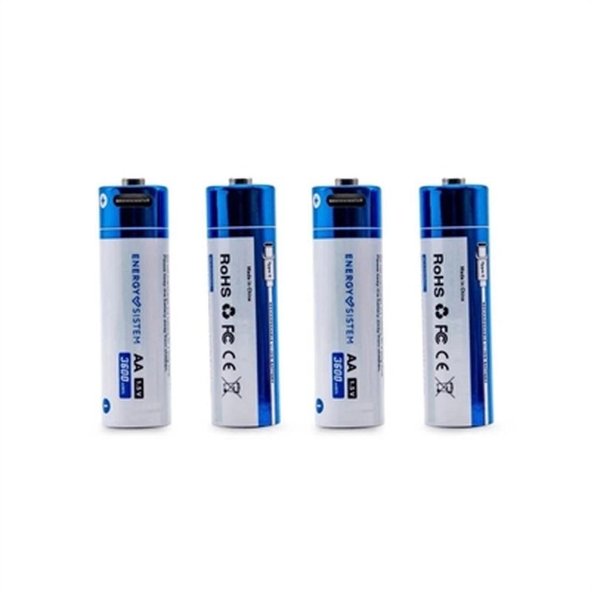 AA genopladelige batterier Energy Sistem 2270 mAh (sæt)