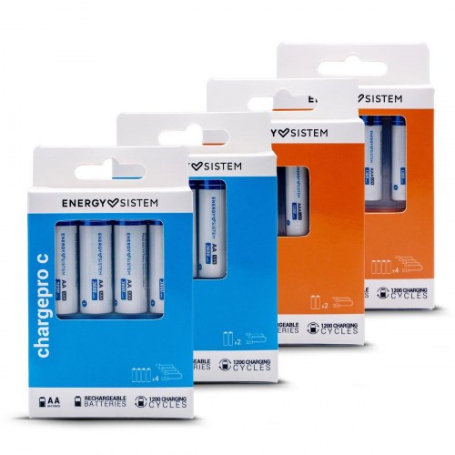 AA genopladelige batterier Energy Sistem 2270 mAh (sæt)