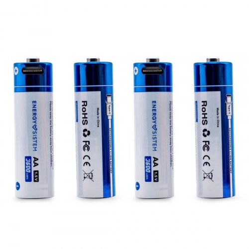 AA genopladelige batterier Energy Sistem 2270 mAh (sæt)