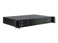 PC kabinet rack - Inter-Tech 1.5U-1528L Mini-ITX, sort billede