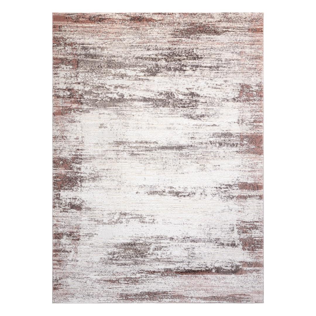 Gulvtæppe Hakano Iona Frame 2 - beige/lyserød 160×220 cm
