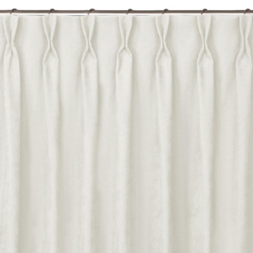 Mørklægningsgardin creme - HOMEDE MILANA, chenille, 280×175 cm, klassisk med flexbånd 9,5 cm