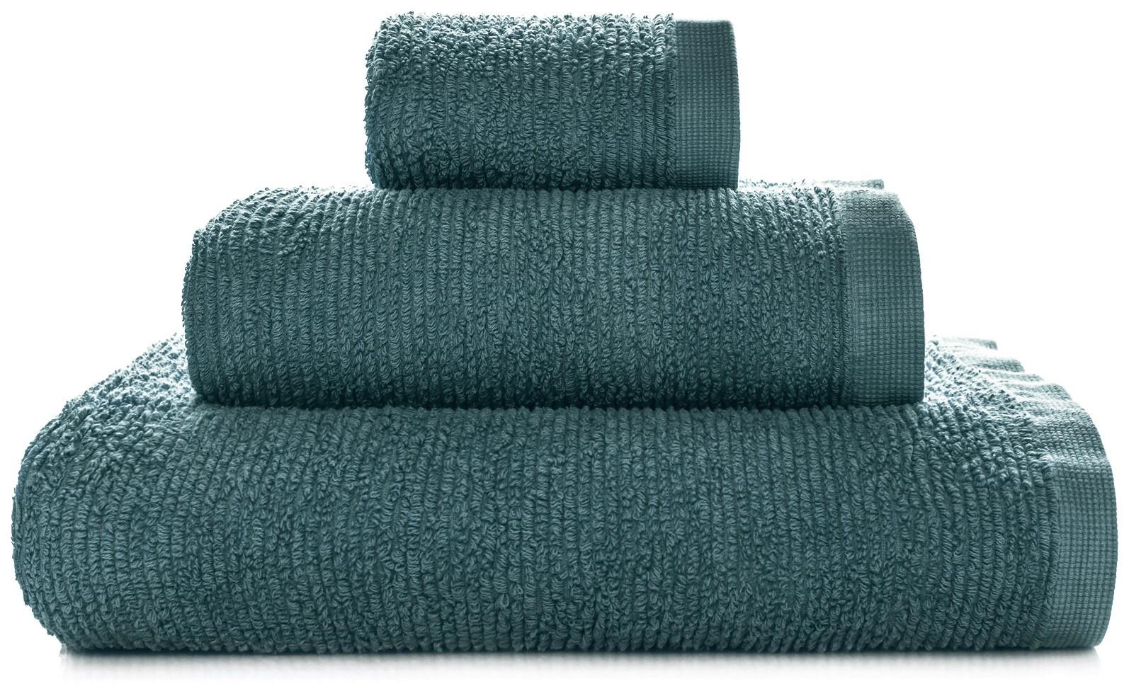 Håndklæde Sorema Ribbon - havgrøn 70×140 cm