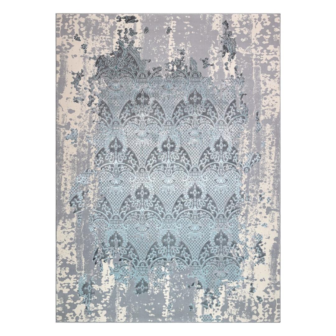 Gulvtæppe gråt 120×170 - Hakano Iona Ornament