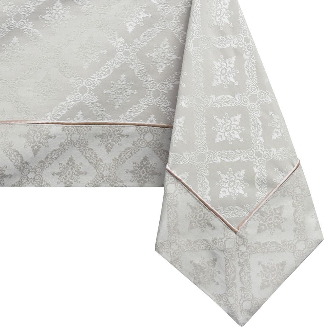 Dug beige 160x160 cm - DecoKing Maya, klassisk tryk