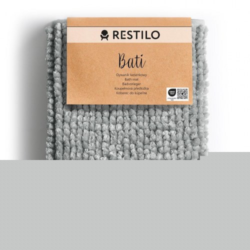 Bademåtte grå 70×120 – Restilo Bati