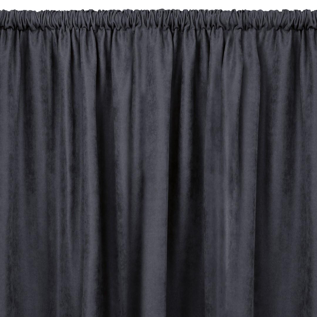 Mørklægningsgardin HOMEDE MILANA grafit, 280×175 cm, tunnel 5 cm