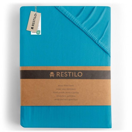 Stræklagen jersey 140–160x200 blå – DecoKing Amber