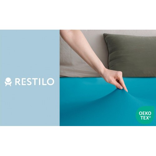 Stræklagen jersey 140–160x200 blå – DecoKing Amber