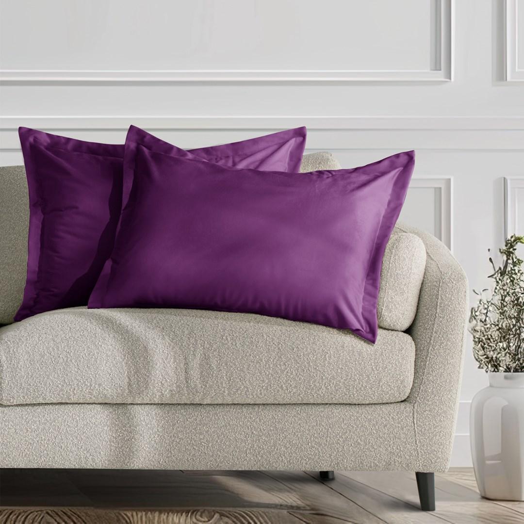 Pudebetræk 50x70 cm fløjl - violet - AmeliaHome (sæt af 2)