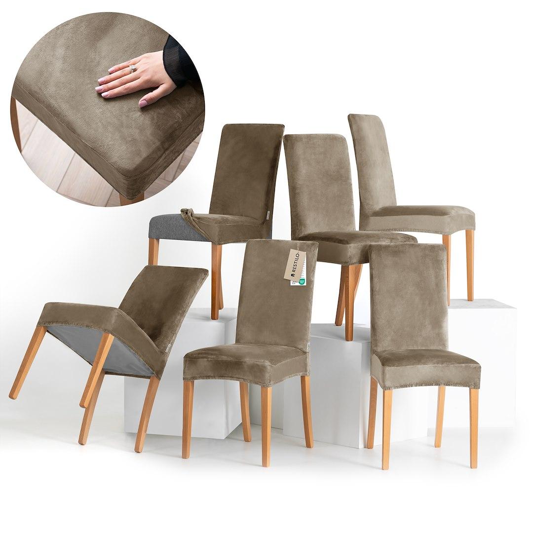 Stolovertræk RESTILO Sento - beige, glat, klassisk