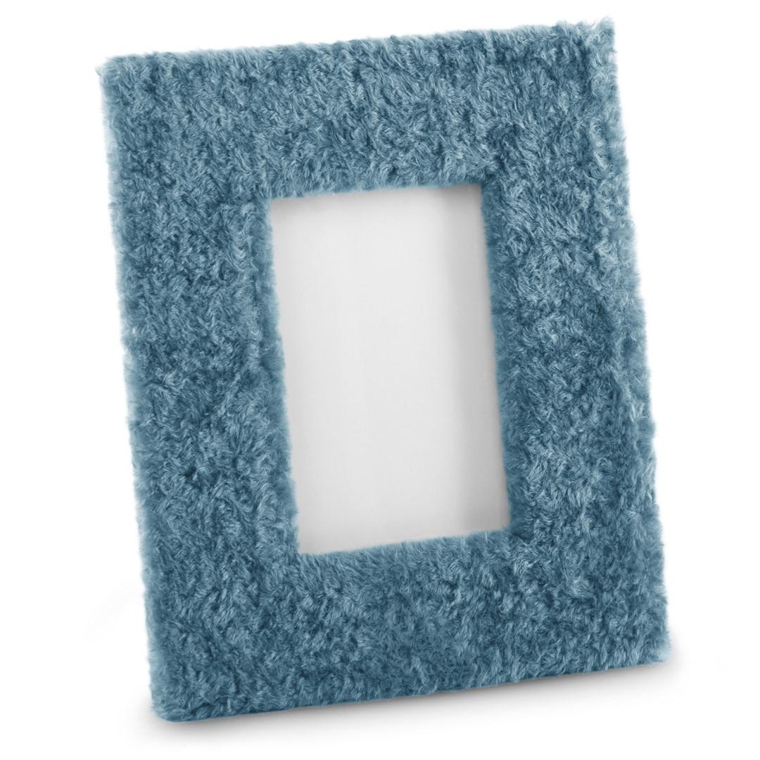 Billedramme blå - AmeliaHome Fur, 21×26 cm, moderne