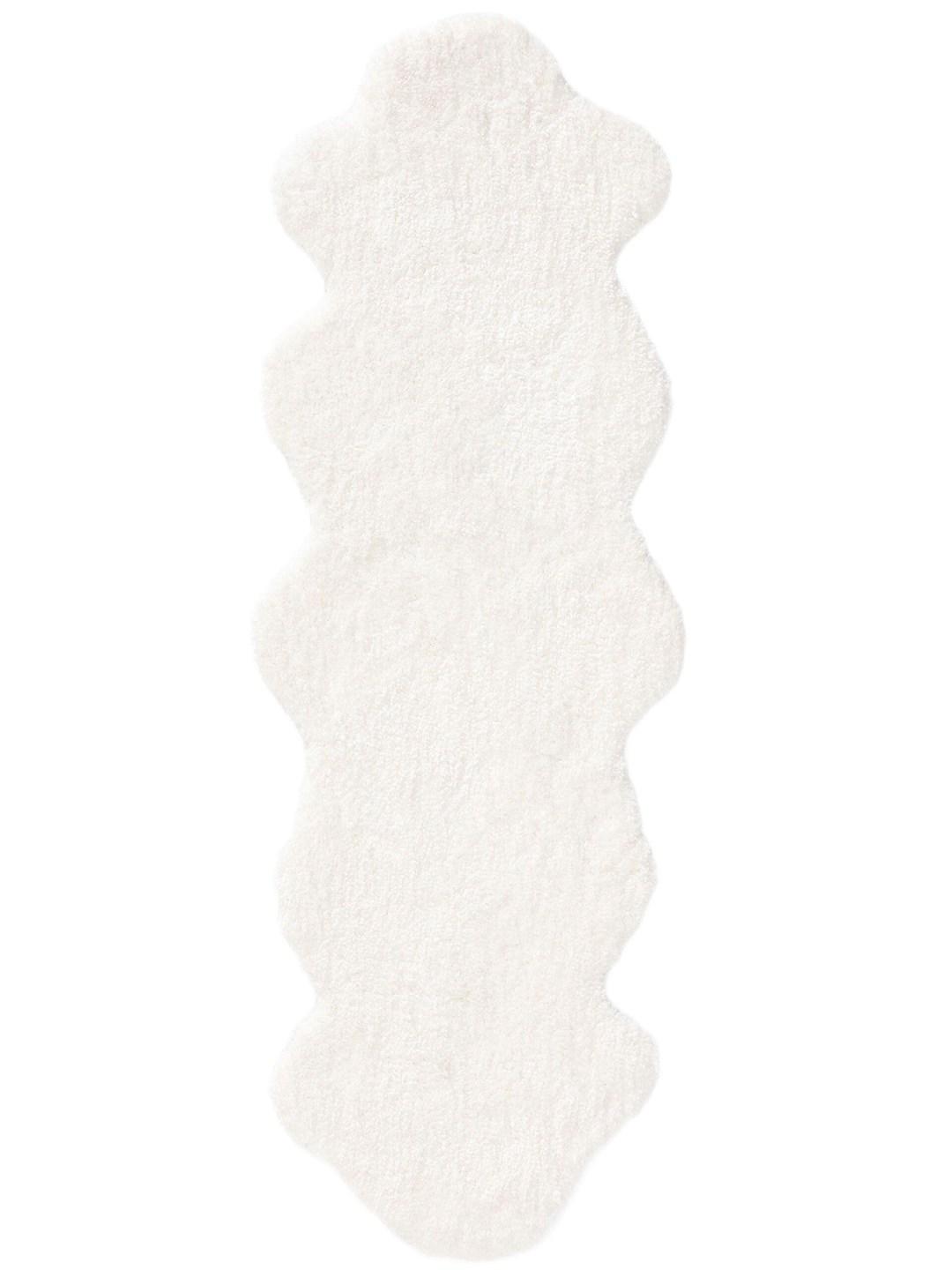 Gulvløber Benuta Cloudy - cremefarvet, klassisk 60×170 cm