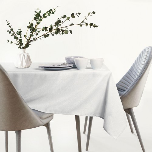 Dug hvid 130×180 cm – AmeliaHome Empire, glat og klassisk