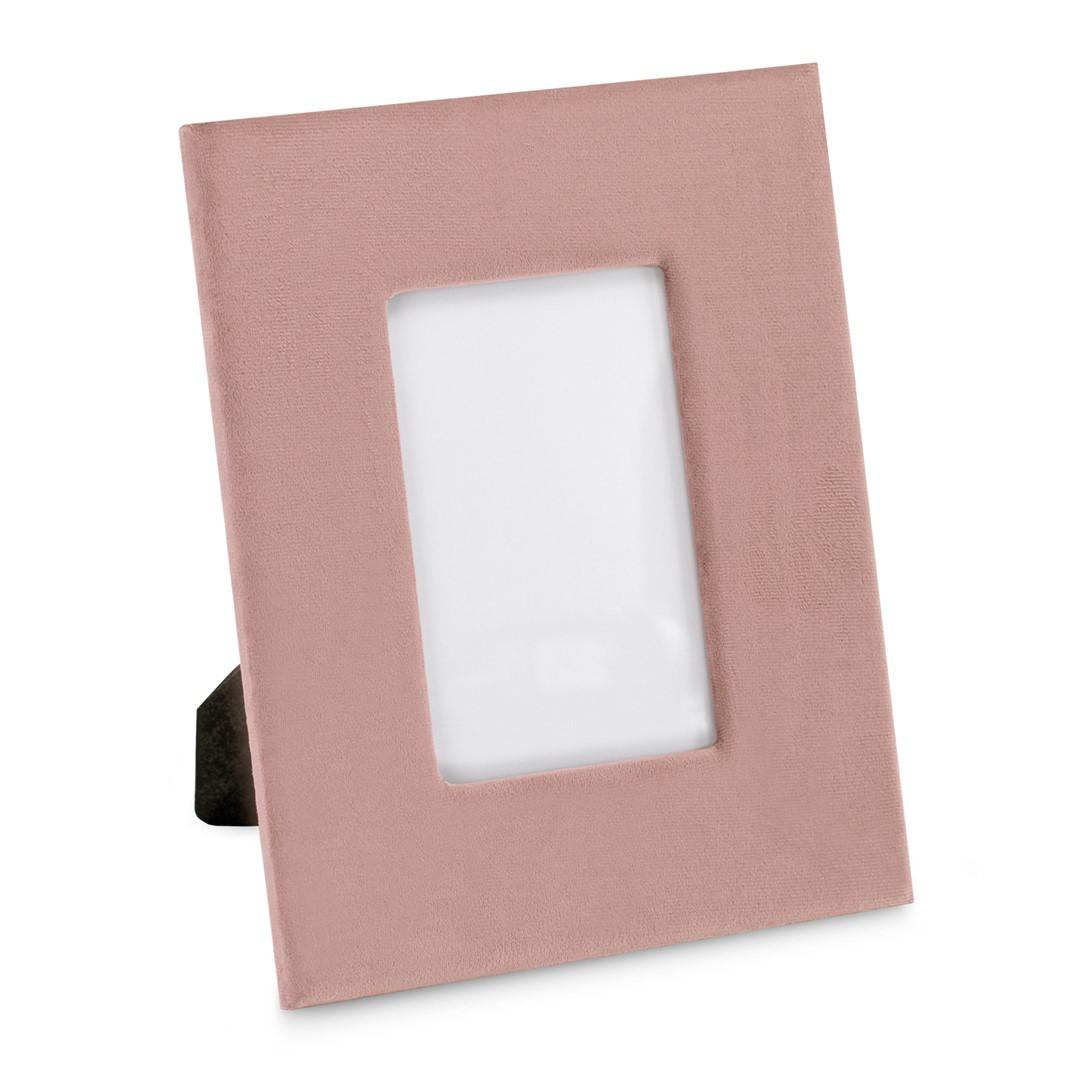Fotoramme AmeliaHome Velvo - lyserød, 19×24 cm