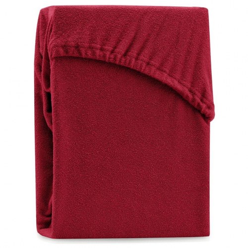 Lagen med elastik – Amelia Home RUBY, frotté, vinrød, 120–140×200 cm