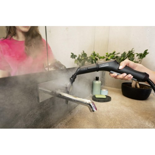 Damprenser Kärcher SC 2 EasyFix, cylinder, 1,0 l, 1.500 W – sort/hvid