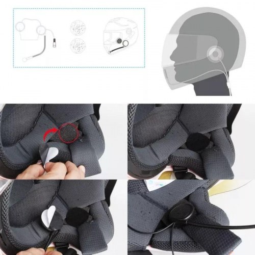 Bluetooth headset til motorcykel FreedConn L1M – sort