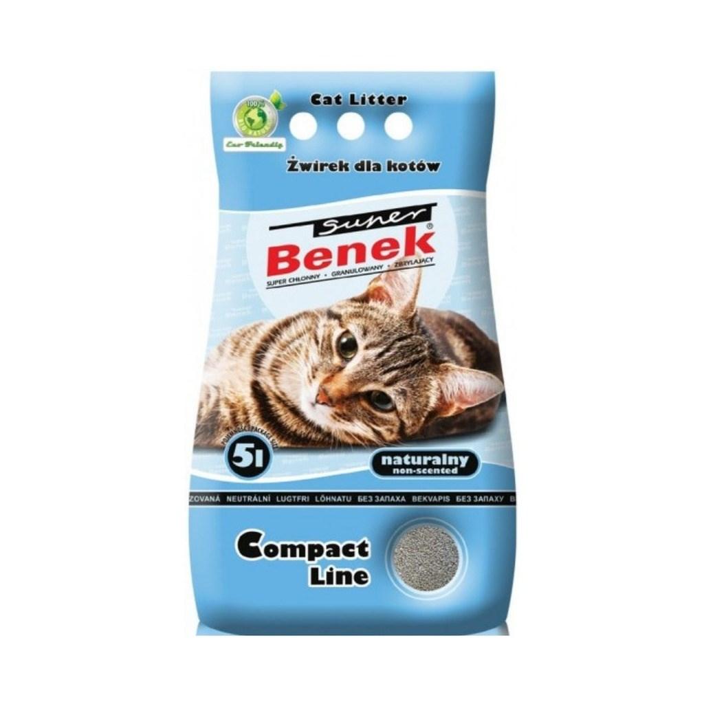 Certech Super Benek Compact Natural - Klumpende kattegrus 5 l