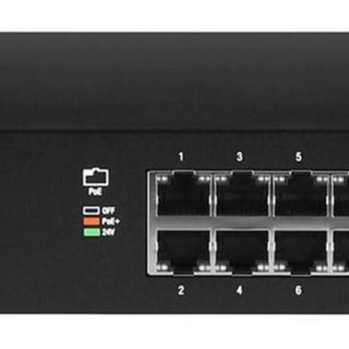 Netværksswitch Ubiquiti EdgeSwitch 24-port PoE, L2/L3, Gigabit, 1U (sort)