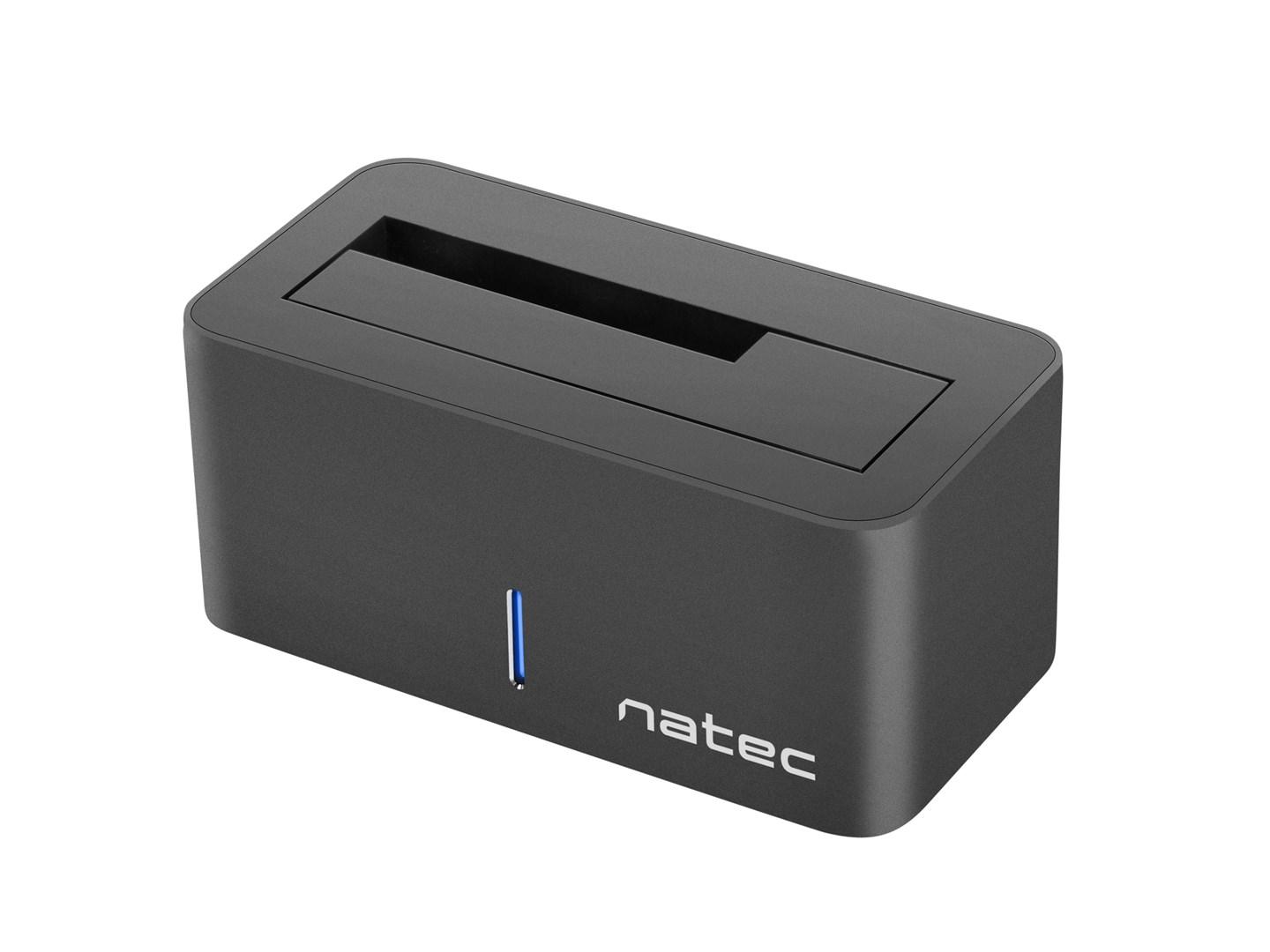 Harddisk-dockingstation USB 3.2 Gen 1 - NATEC Kangaroo, Type-A, sort billede