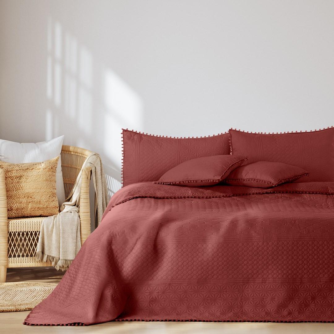 Sengetæppe 240x260 mikrofiber AmeliaHome MEADORE, lyserød