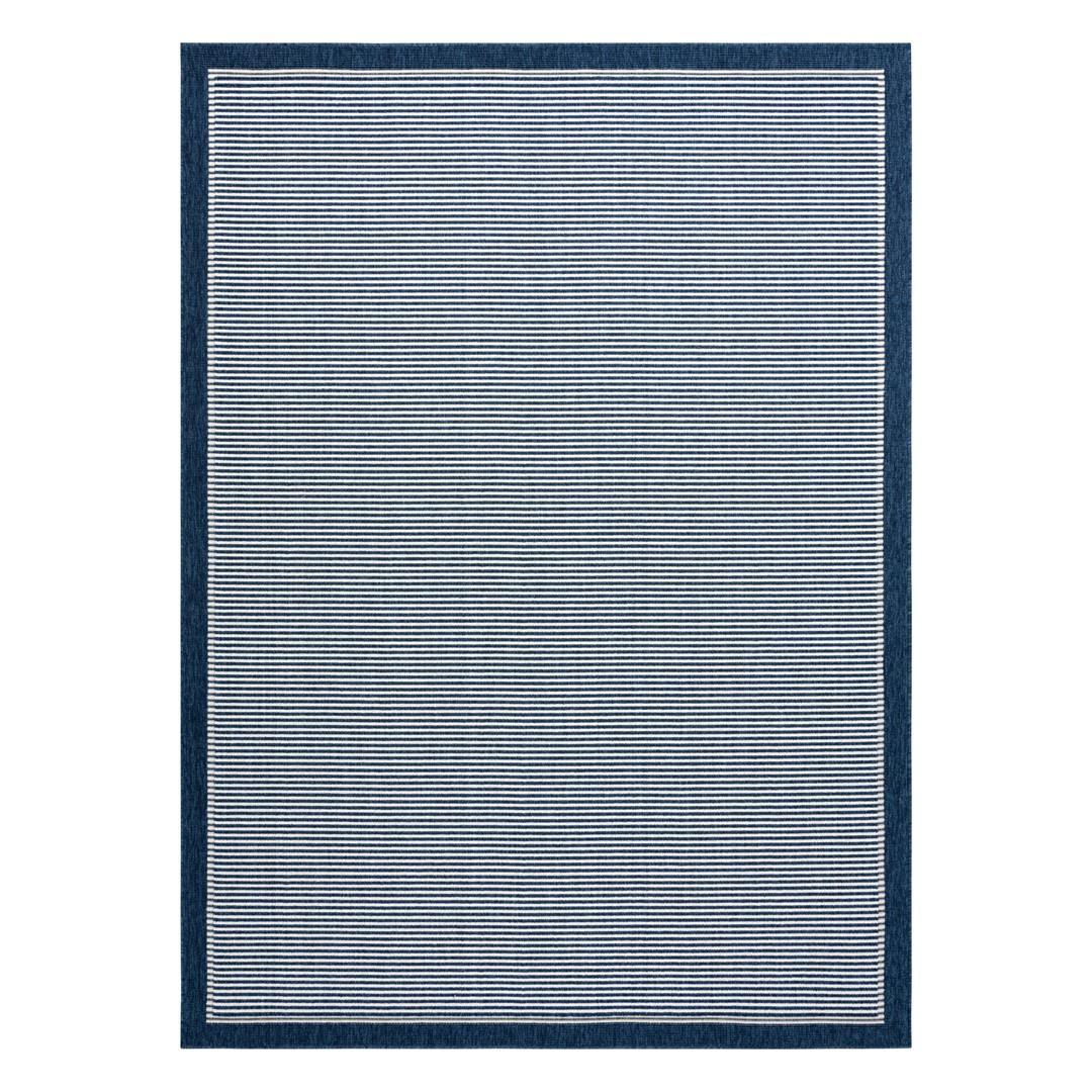 Gulvtæppe - Hakano Wink Lines, blå, 80×150 cm