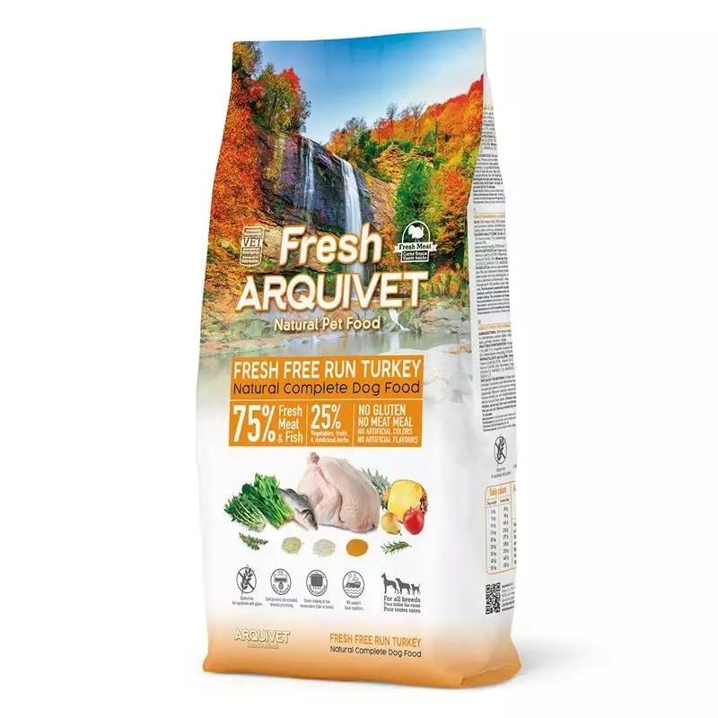 Hundefoder ARQUIVET Fresh – kalkun & fisk, semi-moist 10 kg