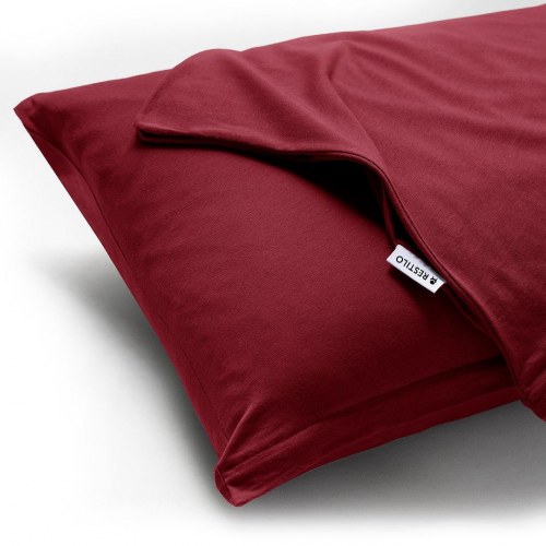 Pudebetræk 40x200 jersey vinrød - DecoKing AMBER