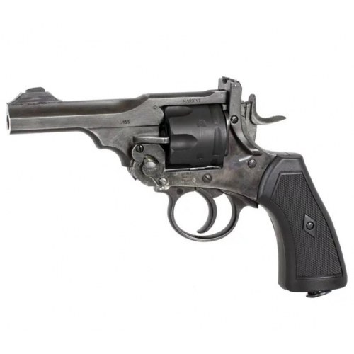 Luftpistol CO2 revolver WEBLEY MKVI .455, 5,5 mm, 6-skud, 4" løb, op til 17 J