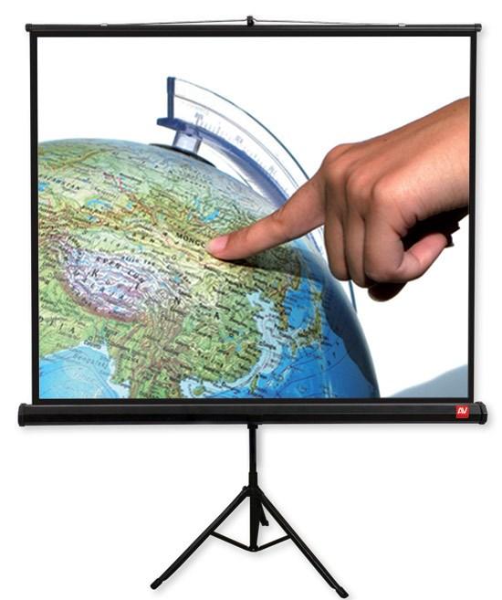 Projektorlærred på stativ AVTEK Tripod Pro 200 – 200 × 200 cm, 1:1