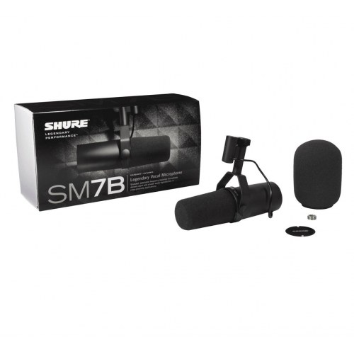 Mikrofon til studie – Shure SM7B, sort, dynamisk, XLR