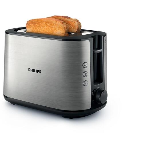 Brødrister Philips Viva Collection HD2650/90 – 2 skiver, 950 W, sort/rustfrit stål