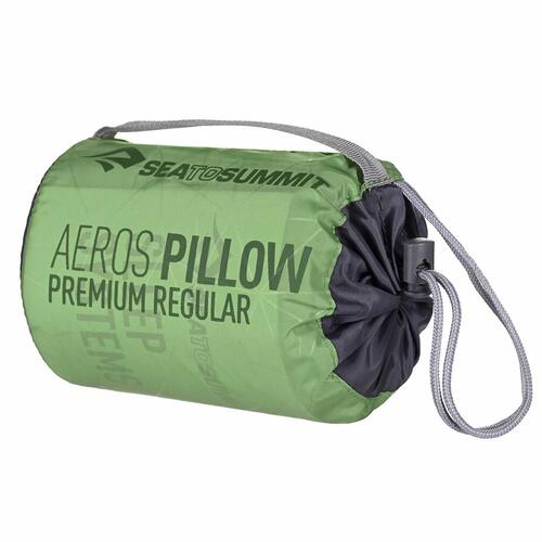 Oppustelig rejsepude – Sea to Summit Aeros Premium, lime