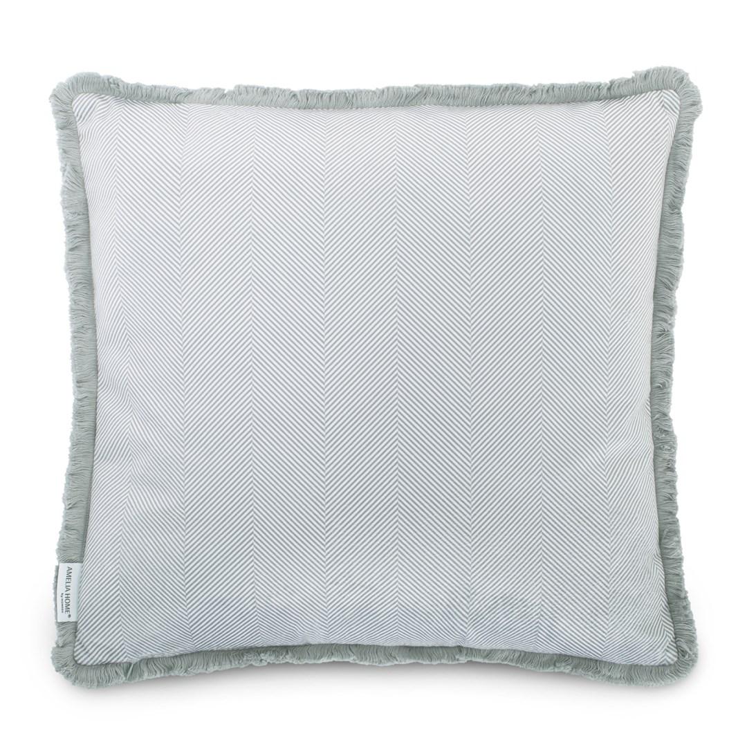 Pyntepude i fløjl 45×45 cm grå – AmeliaHome CLEAR