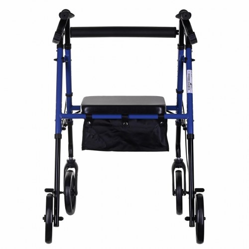 Rollator med 4 hjul ActionMed - let aluminium, højdejusterbar