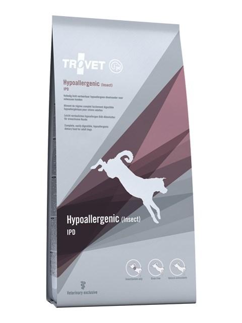 Hundefoder allergivenligt – TROVET Hypoallergenic IPD med insekt, 3 kg