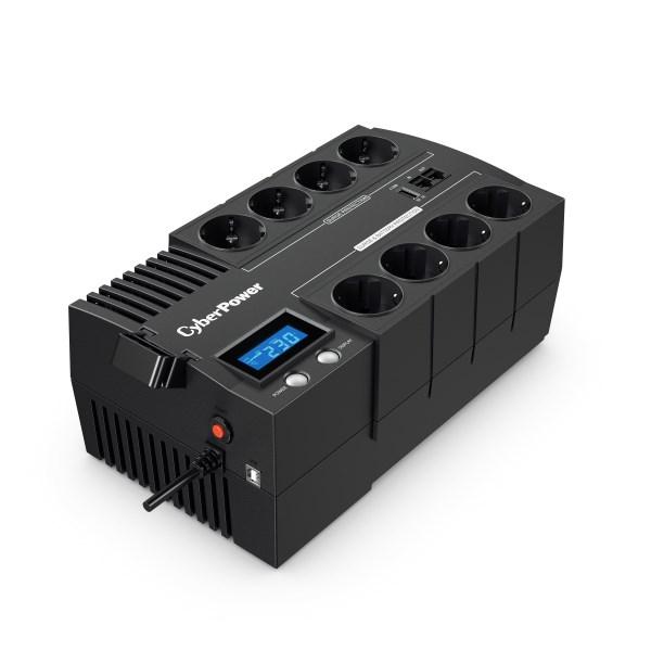 UPS backup strøm – CyberPower BR1200ELCD, Line-Interactive, 1,2 kVA / 720 W, 8 Schuko-udtag billede