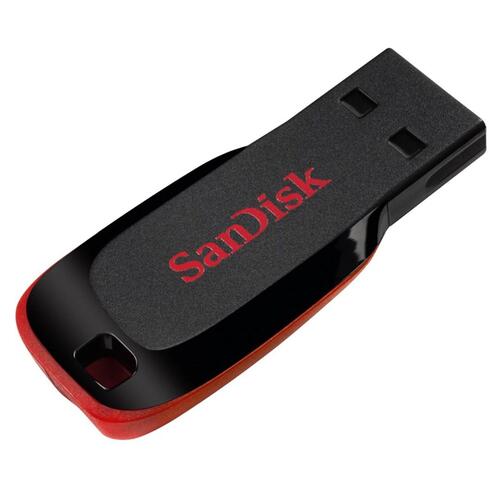 USB stik SanDisk Cruzer Blade 32 GB USB 2.0 (sort/rød)
