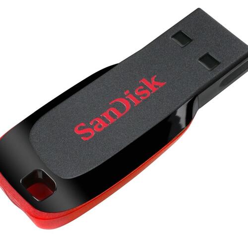 USB stik SanDisk Cruzer Blade 32 GB USB 2.0 (sort/rød)