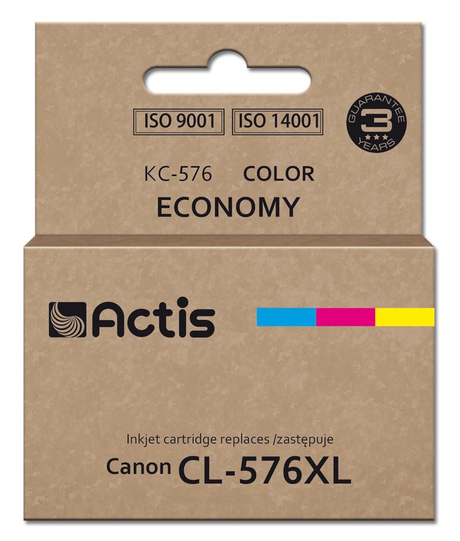Blækpatron til Canon – Actis KC-576 (erstatter Canon CL-576XL), farve, 15 ml