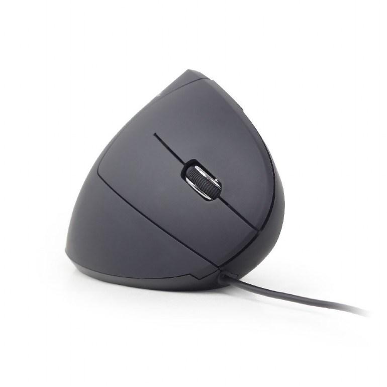 Ergonomisk vertikal mus - Gembird MUS-ERGO-01, højrehånd, USB, optisk 3.200 DPI billede