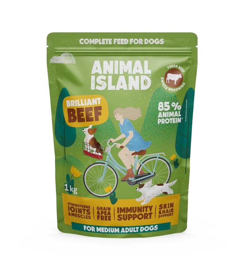 Tørfoder til hund - ANIMAL ISLAND Beef 1 kg