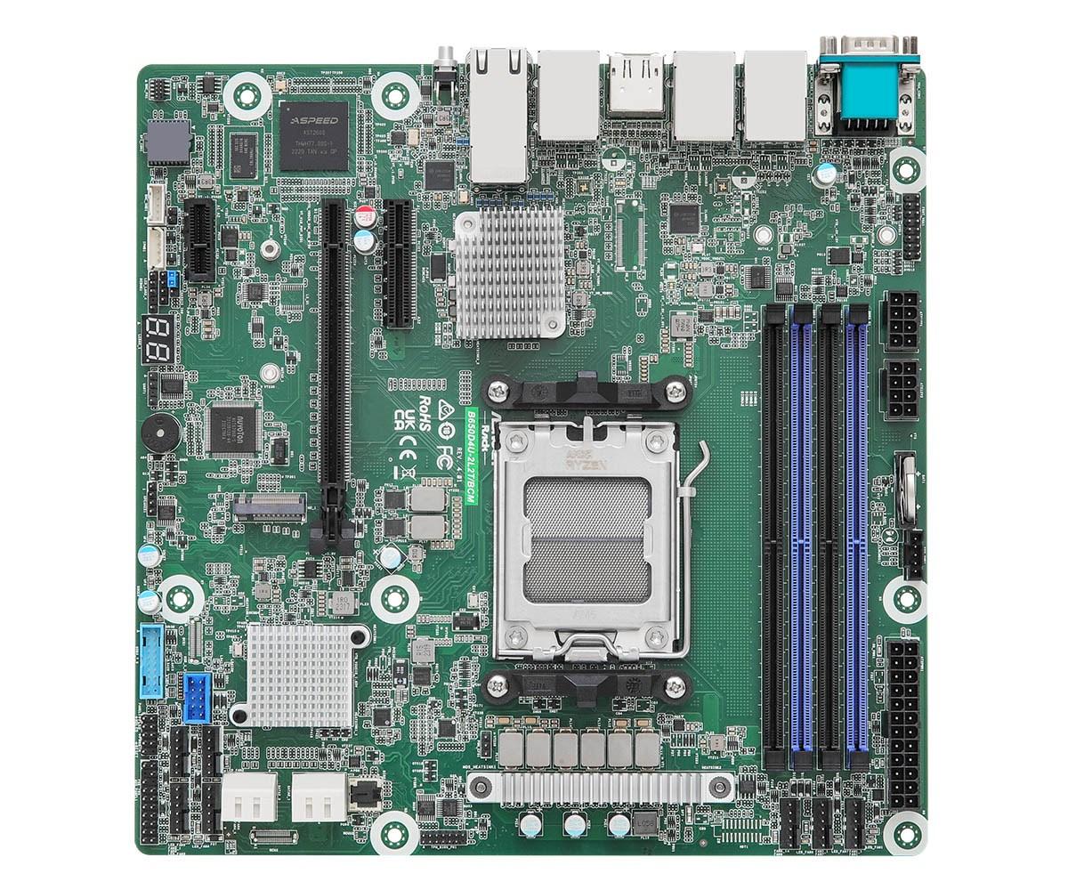 Bundkort Asrock B650D4U-2L2T/BCM - AMD B650, Socket AM5, micro ATX billede