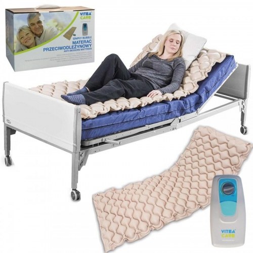 Tryksårsmadras med pumpe – VITEA CARE, enkelt, beige