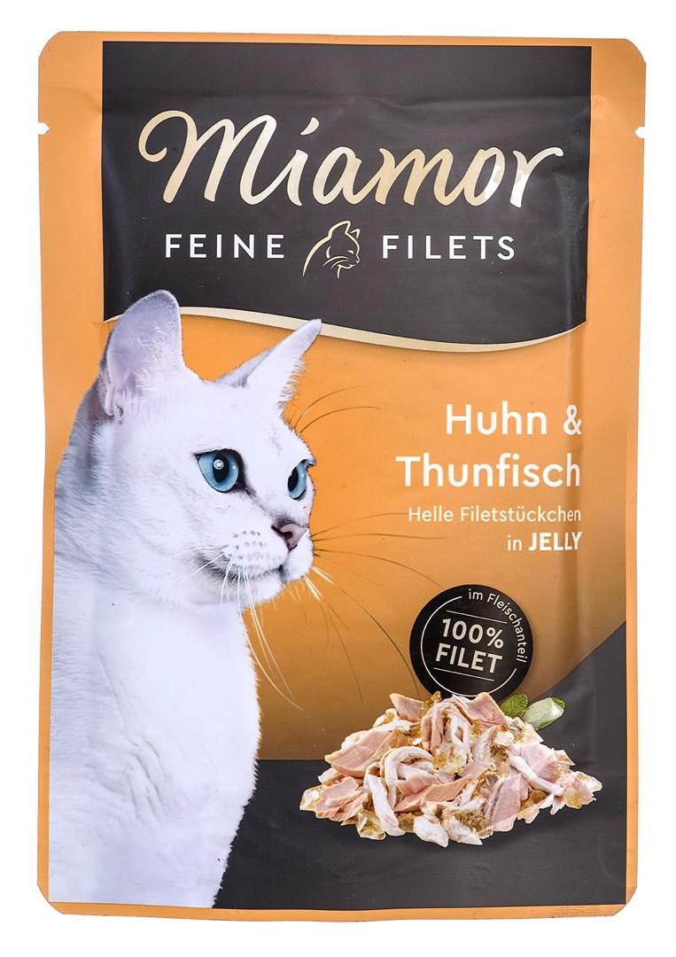 Vådfoder til kat – Miamor Feine Filets Kylling & Tun 100 g