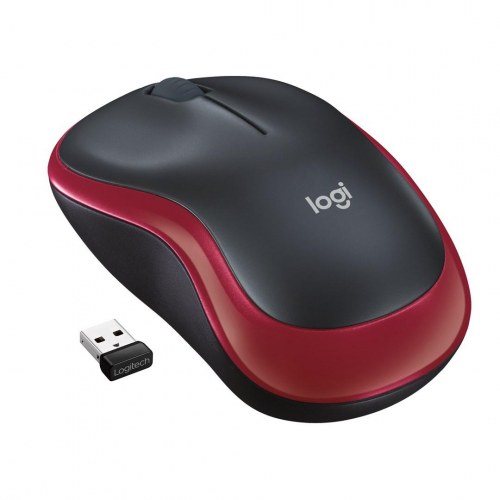 Trådløs mus Logitech M185 – rød