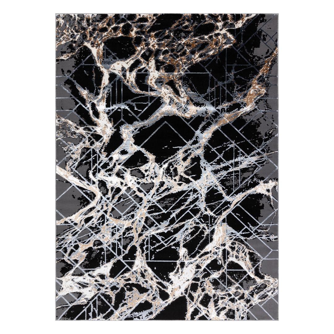 Gulvtæppe grå 160x220 - Hakano Welli Abstract 2