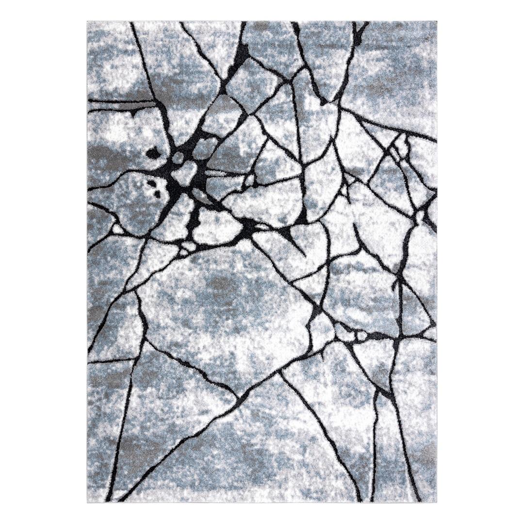 Gulvtæppe - Hakano Vers Cracks, blå 80×150 cm