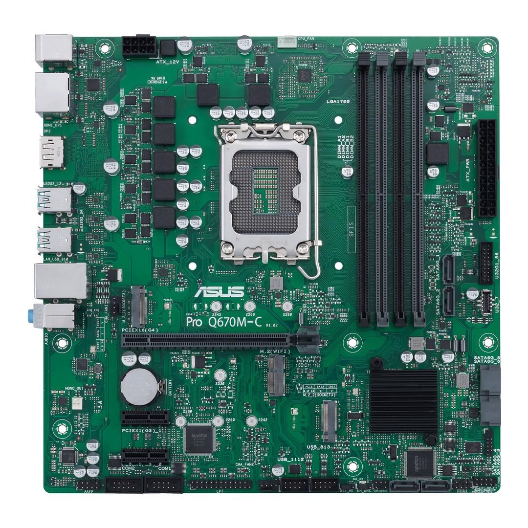 Bundkort ASUS Pro Q670M-C-CSM - Intel Q670, LGA 1700, micro ATX billede